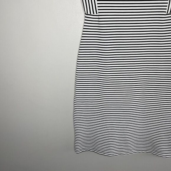 DEREK LAM Collective Dress Womens 36 US 0 Stripe Stretch Knit Sheath Sleeveless - Picture 11 of 14